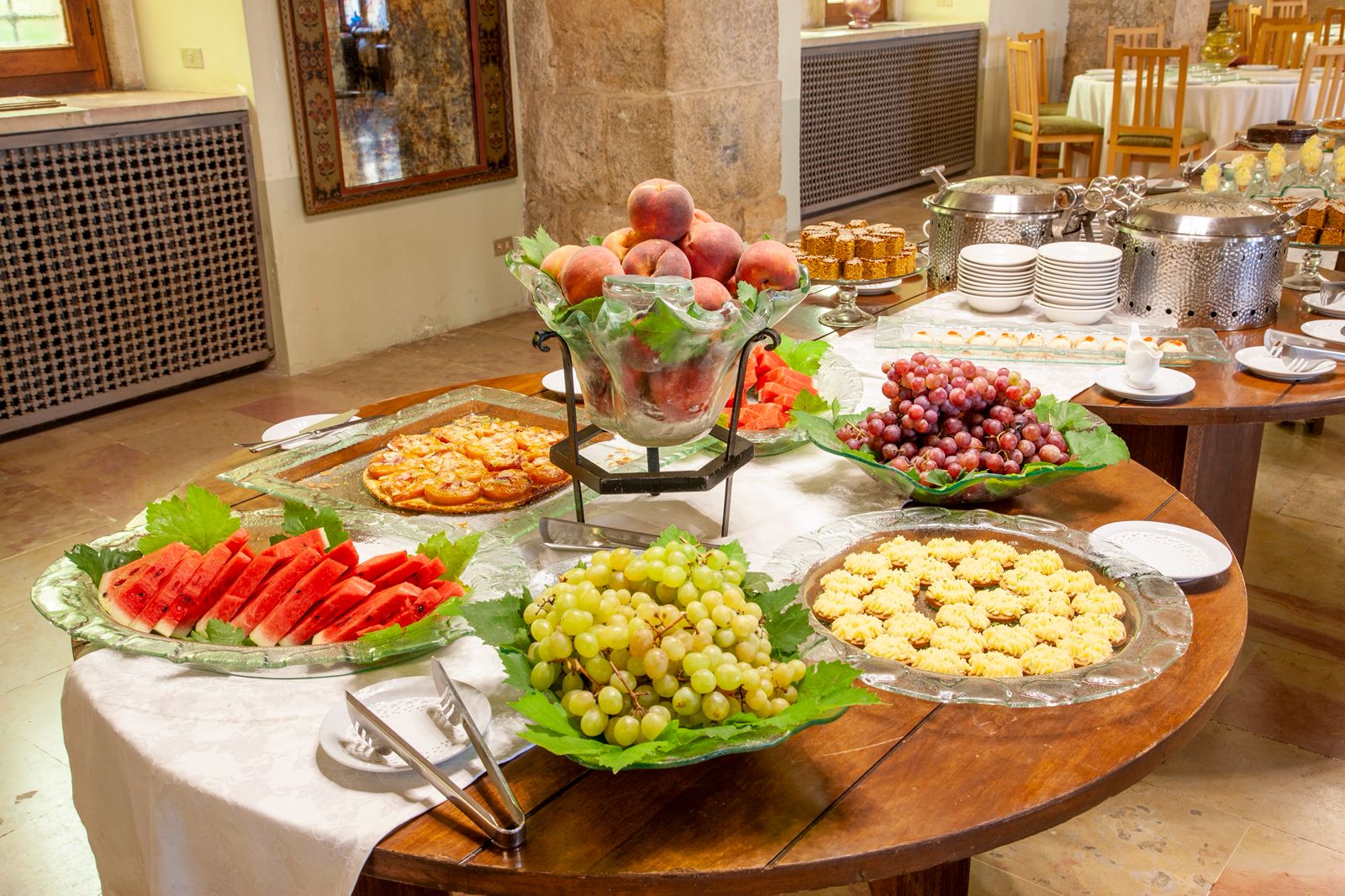 Warm hospitality setting